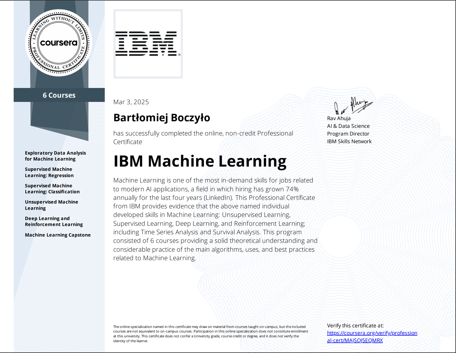 IBM Machine Learning