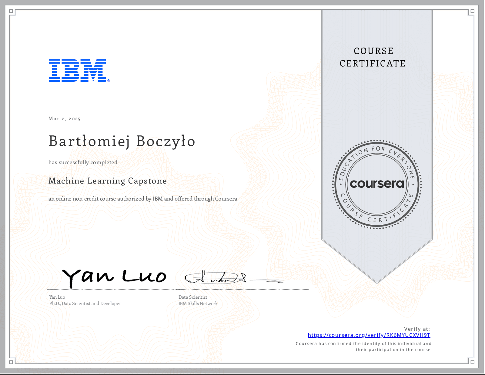 Machine Learning Capstone