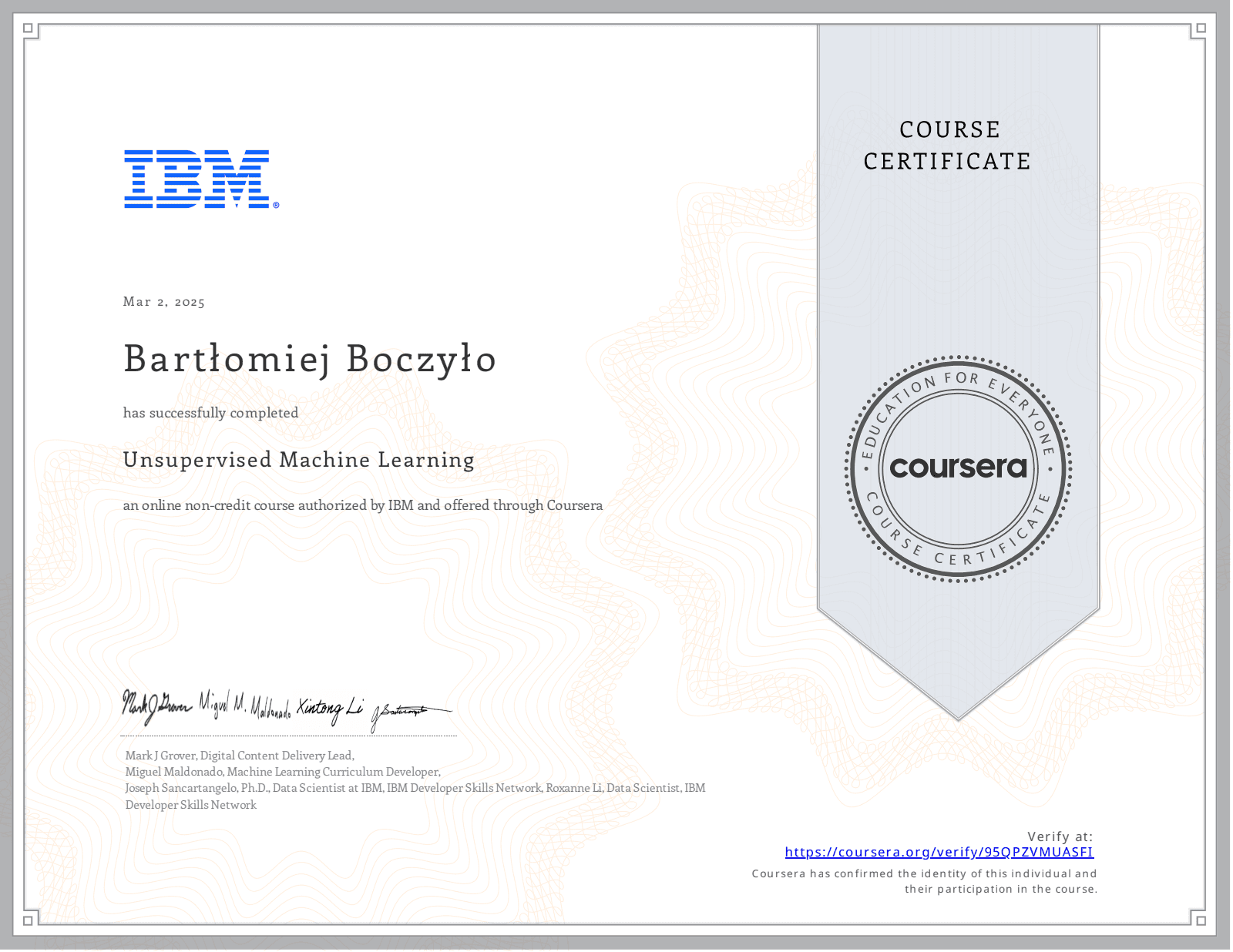 Unsupervised Machine Learning