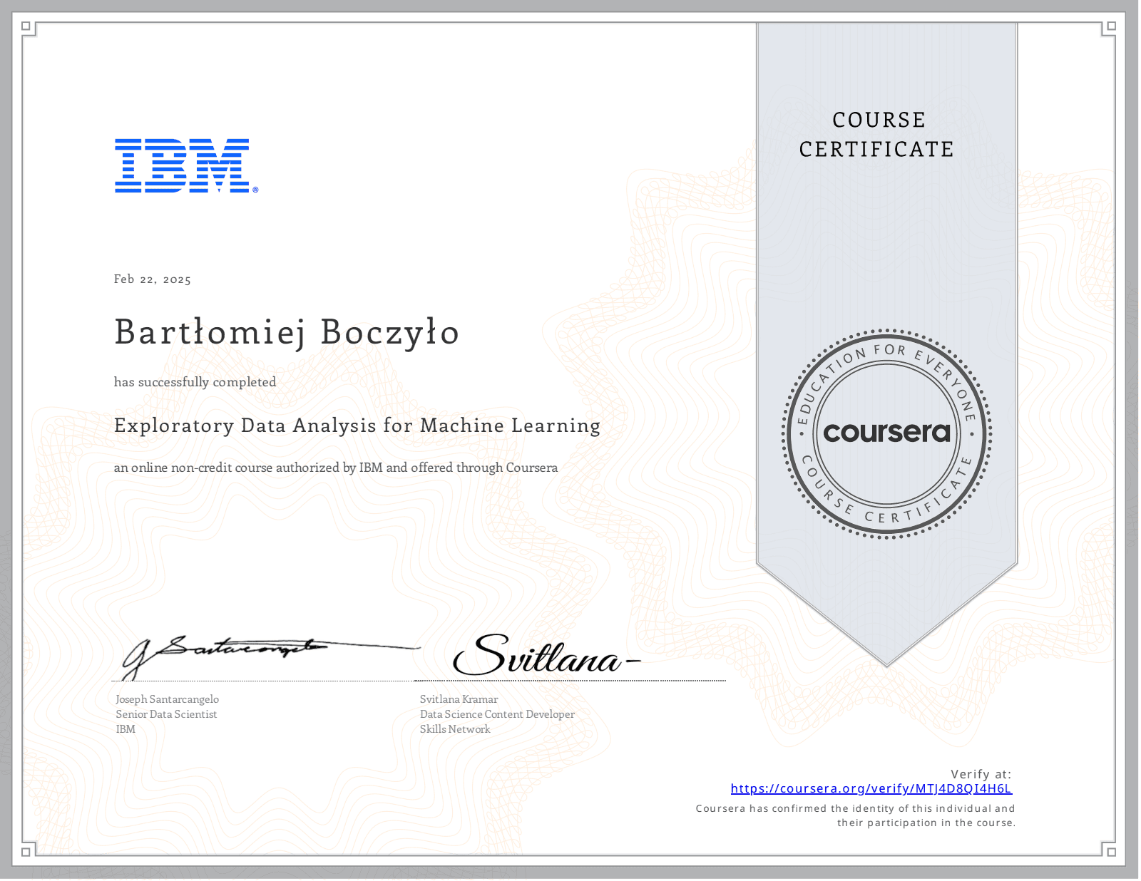 Exploratory Data Analysis for Machine Learning
