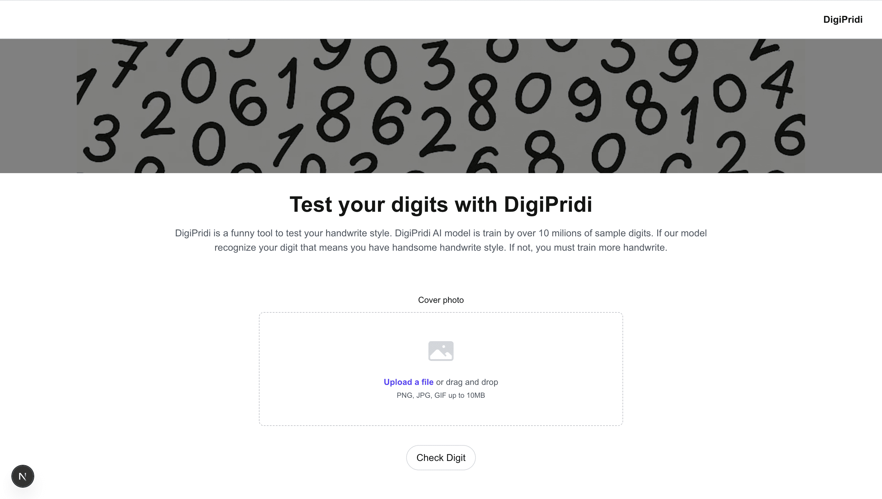 Digit Predictor (Computer Vision)