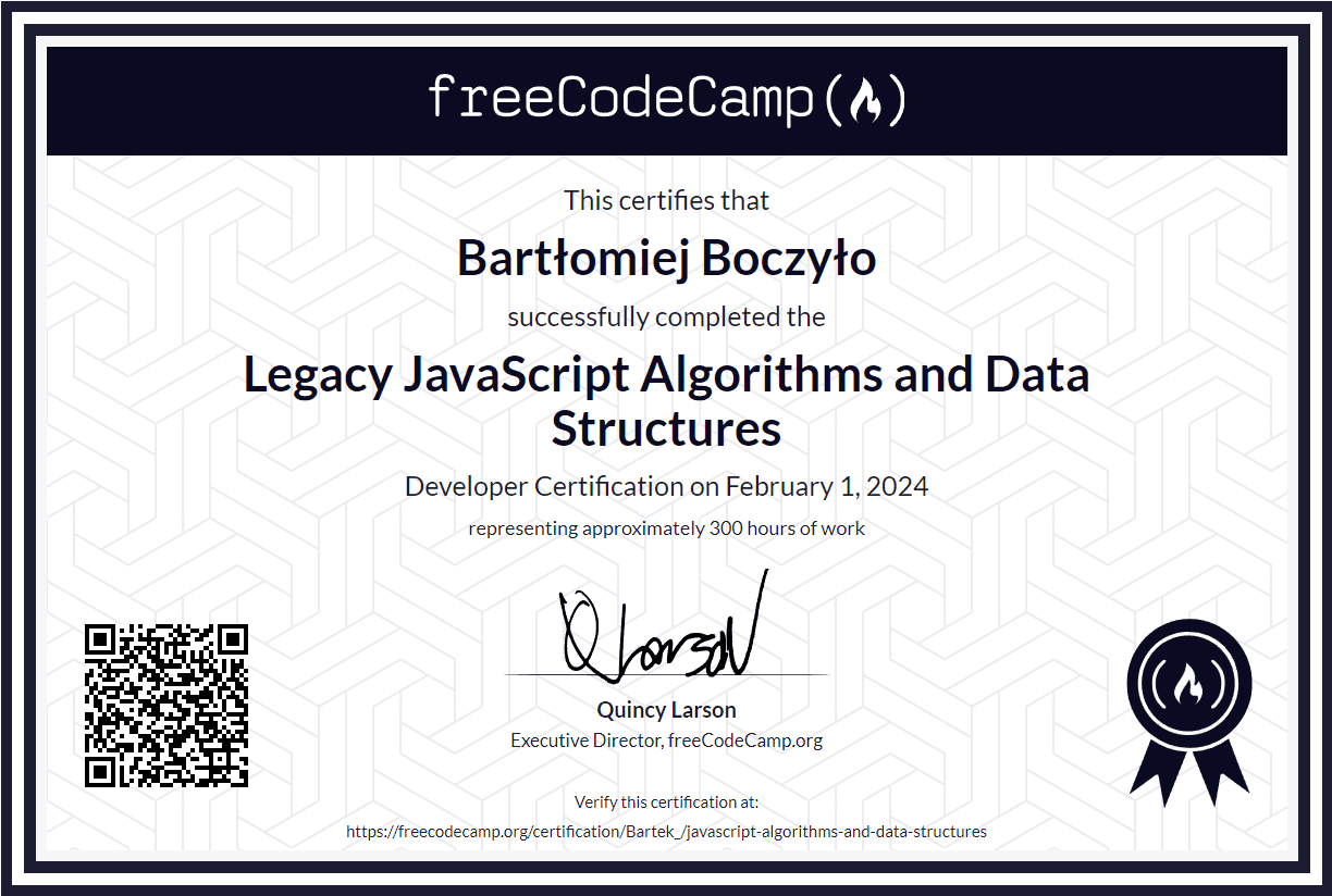 Legacy JavaScript Algorithms And Data Structures FreeCodeCamp